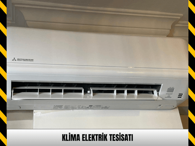 Klima Elektrik Hattı Tesisatı Çekimi